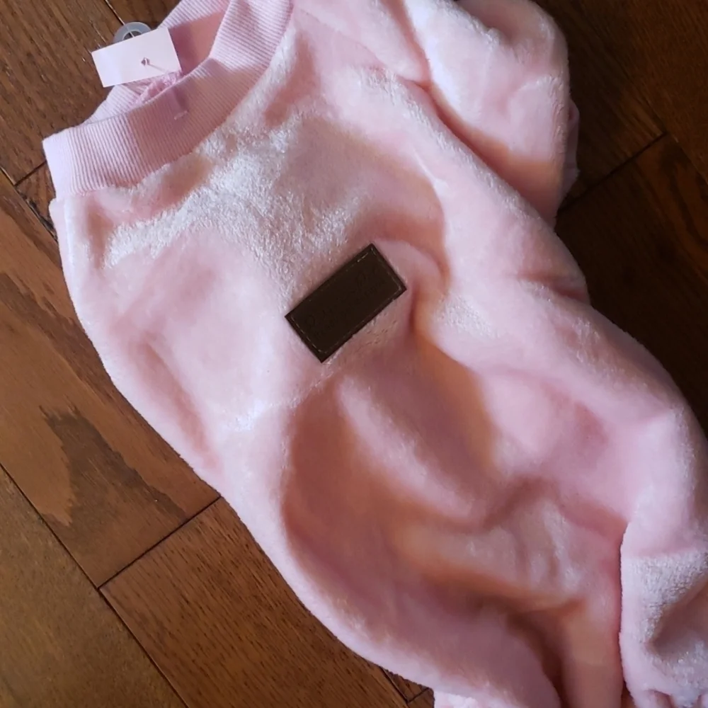 𝅺parisian pet plush pink outfit  size XL